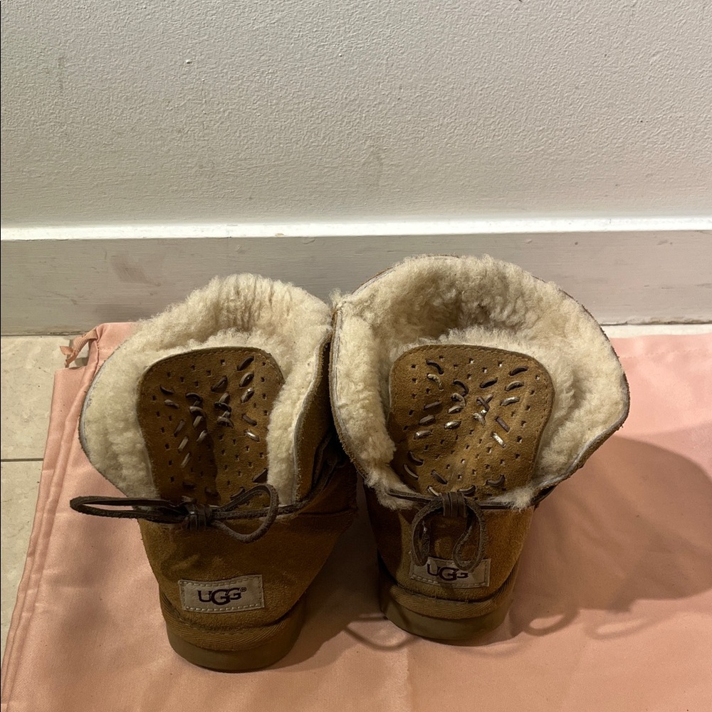 UGG Tan Shearling Lined Boots